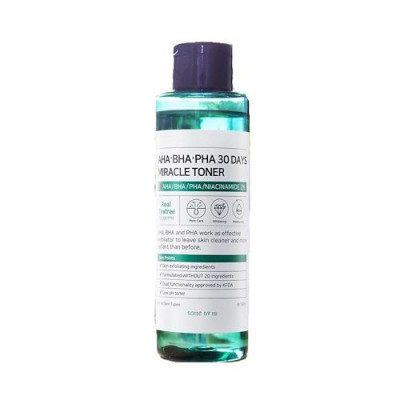 Кислотный тонер SOME BY MI AHA BHA PHA 30 Days Miracle Toner - 150 мл