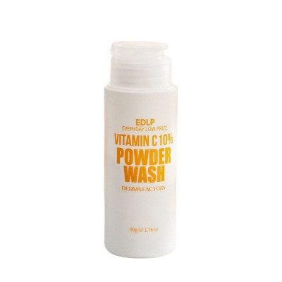 Энзимная пудра для умывания лица с витамином С DERMA FACTORY Vitamin C 10% Powder Wash - 50 г