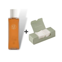 Восстанавливающий тонер с ферментированным экстрактом чайного гриба и набор хлопковых падов KAINE Kombu Balancing Ampoule Toner Special Set