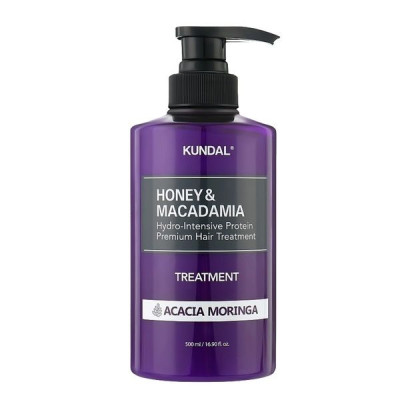 Увлажняющий кондиционер с медом и маслом макадамии KUNDAL Honey & Macadamia Protein Hair Treatment Acacia Moringa - 500 мл