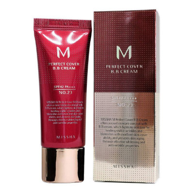 ББ крем MISSHA M Perfect Cover BB Cream (SPF42/PA+++) Color - 23 "Natural Beige" - 20 мл