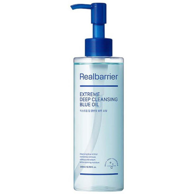 Очищающее голубое гидрофильное масло REAL BARRIER Extreme Deep Cleansing Blue Oil - 200 мл