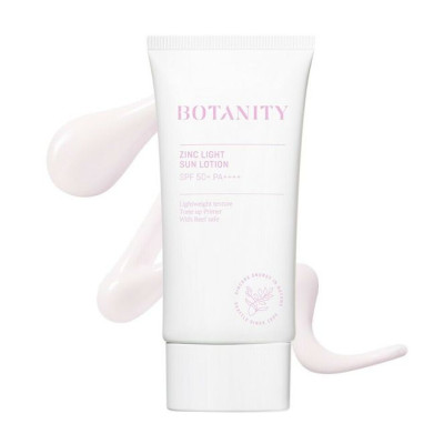Солнцезащитный лосьон на минеральном фильтре BOTANITY Zinc Light Sun Lotion - 50 мл