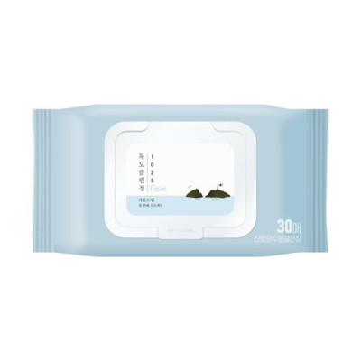 Очищающие салфетки для снятия макияжа ROUND LAB 1025 Dokdo Cleansing Tissue - 30 шт