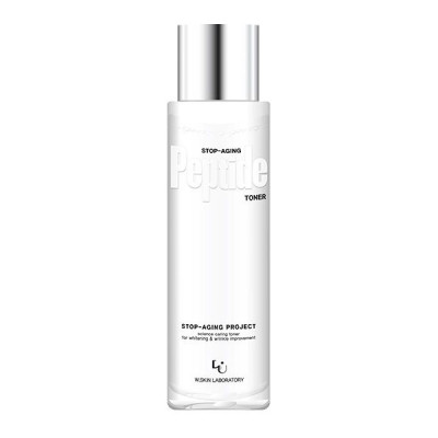 Подтягивающий тонер для лица с пептидами W.SKIN LABORATORY Stop-Aging Toner - 250 мл